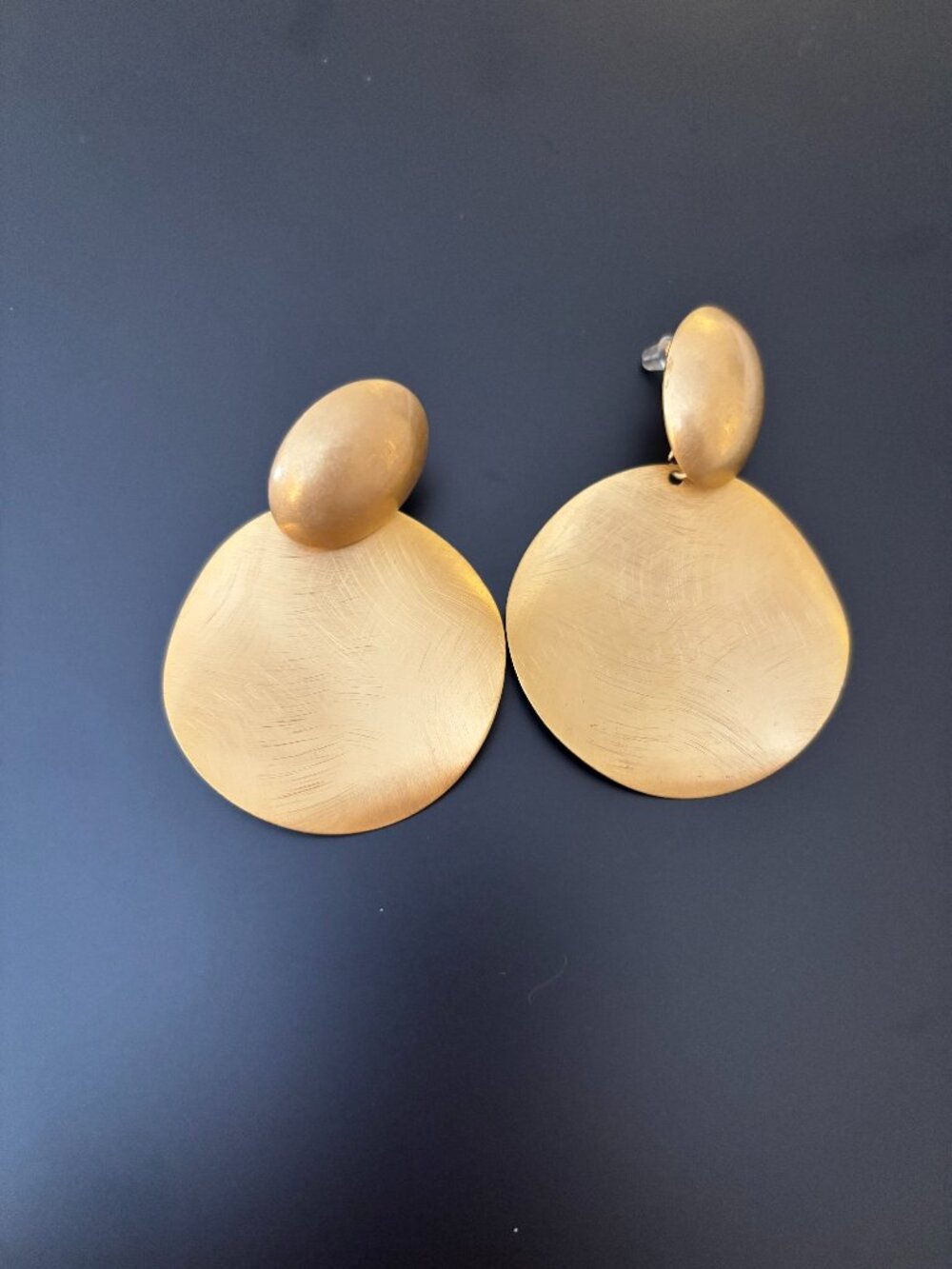 Two Pairs Elegant Gold Drop Earrings - Modern - 300 Retail